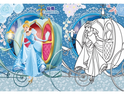 迪士尼公主 童話貼貼畫-夢想篇